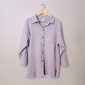 Cozy Vintage Lilac Shacket Alias brand Size Large